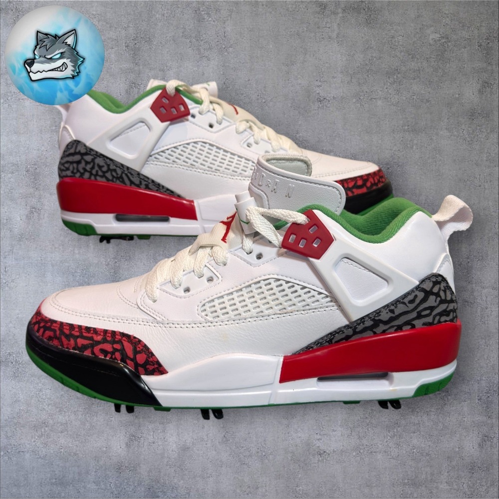 Jordan Spizike G Golf Shoes White Removable Spikes Mens Size 6 HQ4365-100 - Picture 2 of 5